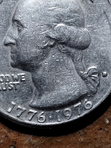 Bicentennial Quarter rare Denver mint mark error filled in + more errors - Picture 2 of 17