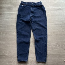 Woman  s VINTAGE WRANGLER MOM JEANS Blue Denim SIZE 12 High Waisted