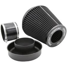 Ramair 3.5 inch 90mm ID Universal Dry Air Filter with Velocity Stack & Coupler