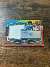 2021 Panini Select Travis Etienne Rookie Patch Auto RPA Tie-Dye Prizm /25 SSP