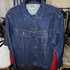 Vintage 1980s Dickies Raw Denim Jacket, Men's Size 38, Made in USA