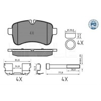 Meyle BremsbeläGe Bremsbelegsatz Hinten System Brembo FüR Iveco Daily IV
