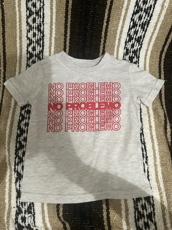 Toddler Boy T-shirt. “No Problemo” Slogan. Size 2T.