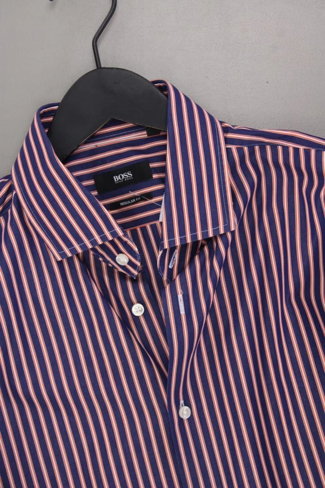 ✨ BOSS by Hugo Boss camicetta per uomo taglia Hemdgröße 43, XL, 54 rigato ✨ - Immagine 2 di 4