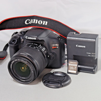Canon EOS Rebel T6 18MP DSLR Camera Kit W 18-55mm Lens *VERY GOOD* SHUTTER 3,854