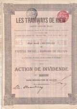 BELGIEN 1905 LES TRAMWAYS DE KIEW (Ukraine - In der Hauptstadt der Ukraine waren