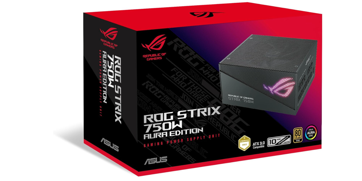 ASUS ROG STRIX 750W AURA EDITION 本体 ASUS ROG Strix 750W Gold Aura Edition Fully Modular ATX Power