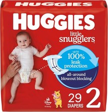  Huggies Little Snugglers Diapers Size 2 Gentle Protection 29 Count  1 PACK 