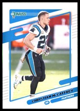 Christian McCaffrey 2021 Donruss #219 Panthers NFL READ FREE SHIP AutographDen