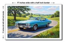 1968 Chevrolet Chevelle Ss 396 - 11x17 Poster Art Print