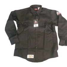 Bulwark Flame Resistant SLU8 Shirt Excel FR ComforTouch 6oz Navy Cat2 211 Large