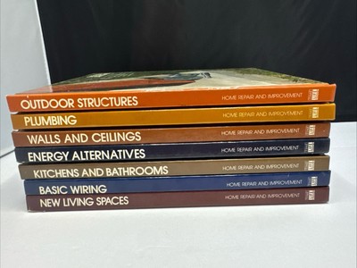 7 Home Repair and Improvement Hardcover Books  by Time Life 70/80s