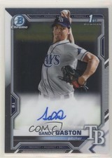 2021 Bowman Chrome Prospects Auto Sandy Gaston #CPA-SG Auto 05gv
