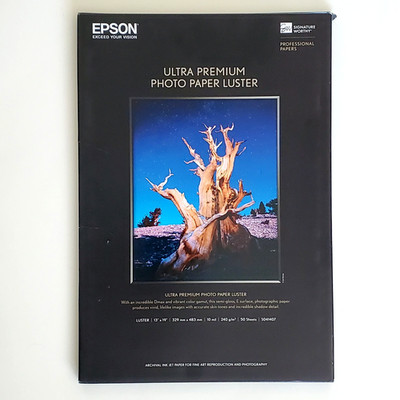 29 sheets Epson Ultra Premium Photo Paper Luster archival ink jet 13'' x 19'' box