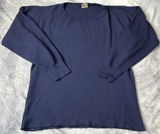 Vintage J.E. Morgan Long Johns Shirt Mens XL Blue Thermal Waffle Knit USA