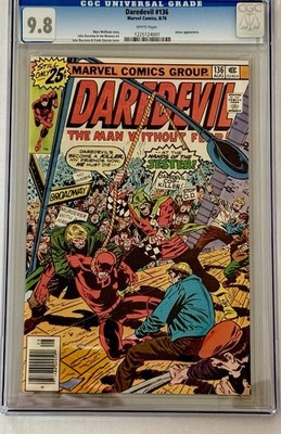 Daredevil #136 (Marvel Comics August 1976) CGC 9.8 WP - The Jester!  