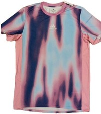 Adidas Break the Normal Running Shirt Fashion Blue Pink Purple sz M Ret $50 NWT