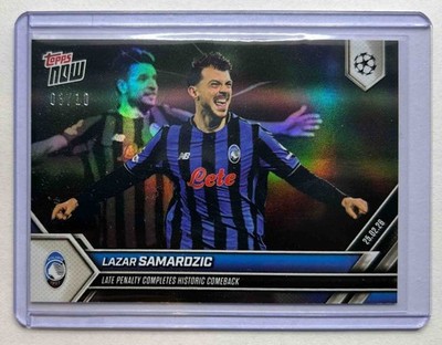 Lazar Samardzic 2025-26 UCL Topps Now #97 Atalanta B.C. Black Foil 3/10