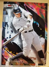 2024 Topps Finest AARON JUDGE Uncommon Cosmic Insert Card #200 NY YANKEES MVP