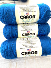 Caron Simply Soft Yarn , Lot of 4 Skeins, Royal Blue 4
