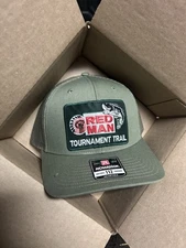 Redman Tobacco Bass Fishing Richardson Olive Trucker Hat