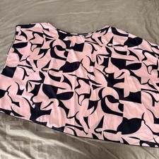 Shein Curve Blouse 4XL Pink Off Shoulder Geometric Assymetric Dolman Tunic Top