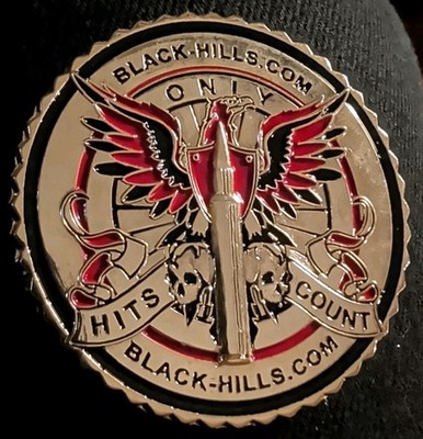 Black Hills Ammunition Challenge Coin ~ Only Shots Count Limited Edition 