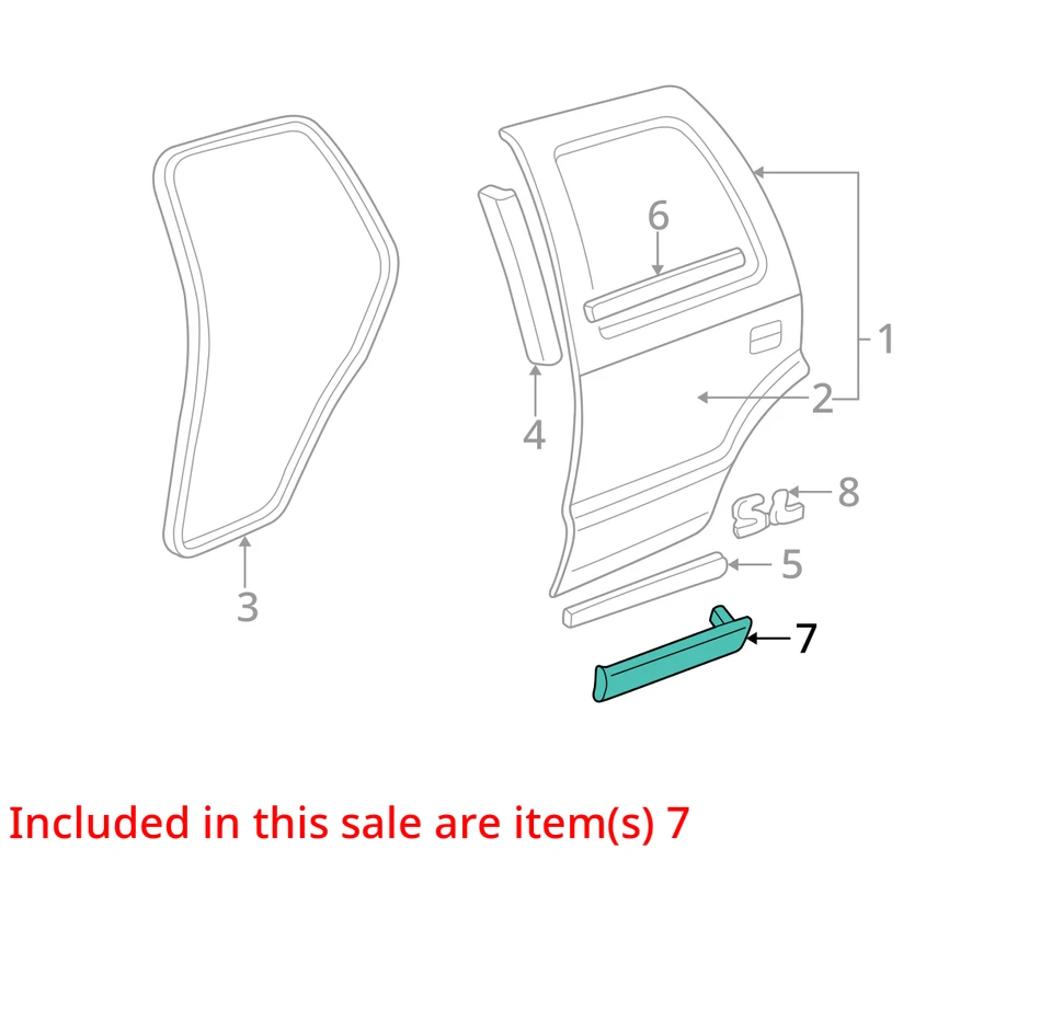 SE ADAPTA A CHEVROLET BLAZER 2001-2005 MOLDURA ASM-RR S/D*NEGRO 15090384 - NUEVO OEM Foto 2 de 3