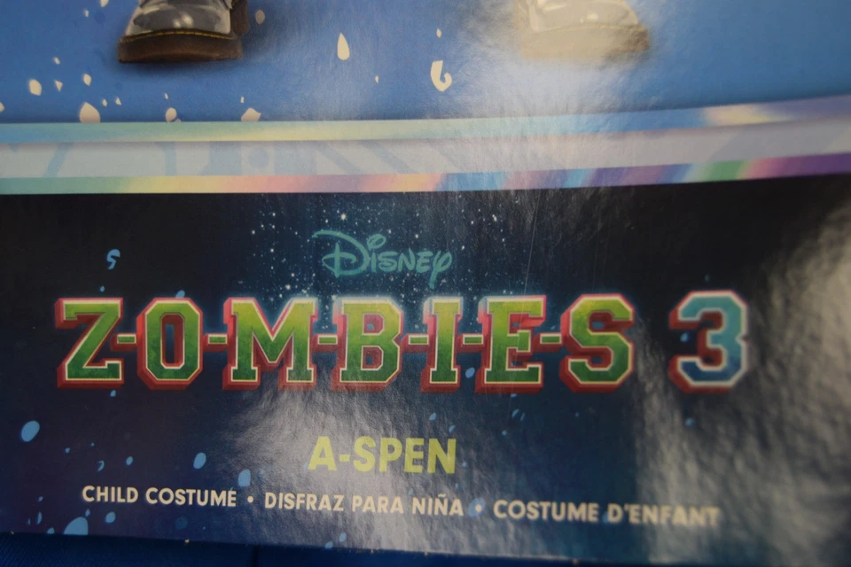 Zombies 3 A-SPEN 儿童服装,2 指左手套,尺寸 S (4-6),全新 — 第 3/4 张图片