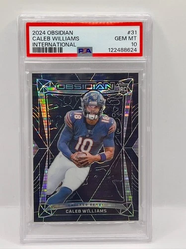 PSA 10 GEM MT 2024 Panini Obsidian - Caleb Williams #31 International (RC)