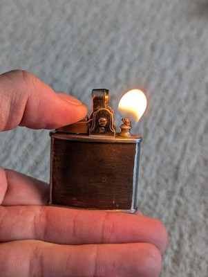 WORKING Vintage 50s Ronson Standard Lighter Brass Made In USA Refurbished