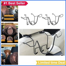 Cowboy Hat Rack for Truck Car 2 Pack Anti-Flip Keep Shape Headrest Hat Holder