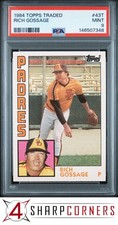 1984 TOPPS TRADED #43T RICH GOOSE GOSSAGE PADRES HOF PSA 9