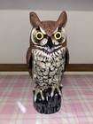 Vintage Dalen Products OWL Blow Mold 1990 Outdoor Garden Decoy 16" Made In USA