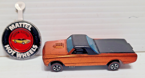 HOT WHEELS 1967 CUSTOM FLEETSIDE LINEA ROSSA CON INTERNI NERI CON PULSANTE