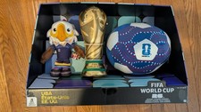 FIFA World Cup 26 USA Plush 3 Pack Set Eagle Trophy Soccer Ball Jazwares New