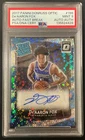 2017 PANINI DONRUSS OPTIC #196 DE'AARON FOX AUTO-FAST BREAK PSA 9