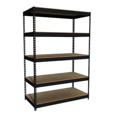 Hirsh 19453 Boltless Shelving Unit, 24 In D X 48 In W X 72 In H, 5 Shelves,