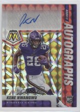 2021 Mosaic Rookie Choice Fusion Red & Yellow Prizm Kene Nwangwu Auto 0g27