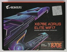 GIGABYTE X870E AORUS Elite WIFI7 AMD AM5 Motherboard, ATX, DDR5, 4X M.2, USB4