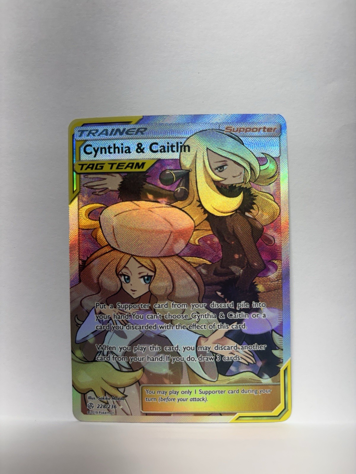 Cynthia & Caitlin (Full Art) 228/236 Sm-Cosmic Eclipse Holo