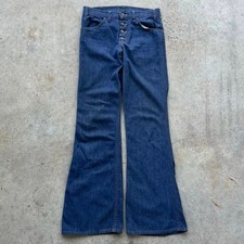 Vintage 70's Levi's 697 Flared Denim Jeans - 31 x 33