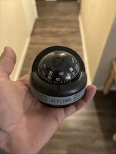 Ritchie Boat / Dash Compass TR-31 Black with Bracket & Night Wire - VG Cond