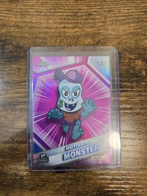 2026 Topps Veefriends Chrome Motivated Monster Pink Refractor #'d 064/250