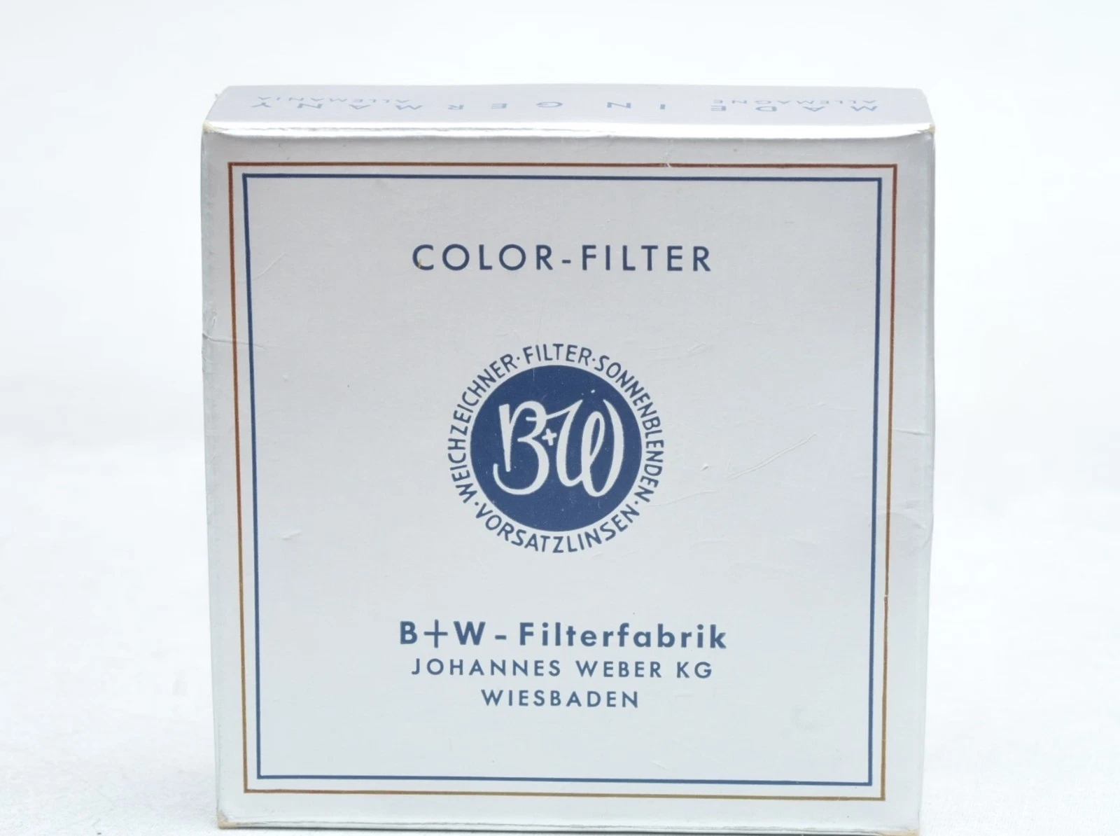 B+W 58ES LENS FILTER SKYLIGHT 58MM MADE IN GERMANY SILVER RIM