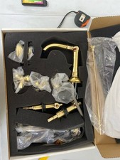Newport Brass 2400 Double Handle Widespread Faucet with Cross Handles, Polished
