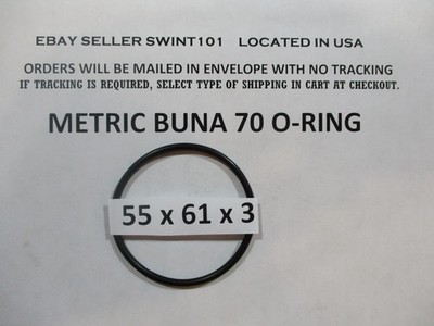 55mm ID x 61mm OD x 3mm thick O-ring. Buna-70.   Quan 1.