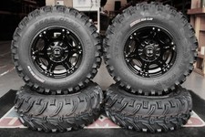 CAN AM OUTLANDER 700 25" BEAR CLAW ATV TIRE & VIPER BLK WHEEL KIT CAN1CAA