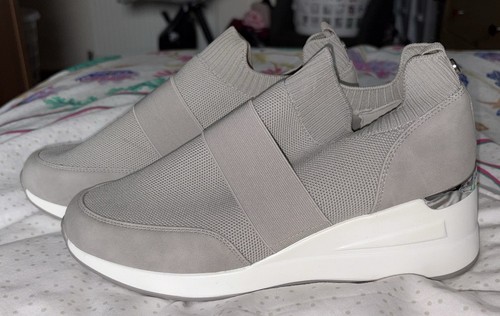 BNWOT TU Light Grey And White Sock Trainers - Size UK 8
