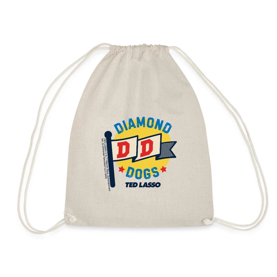 Ted Lasso Diamond Dogs Flagge Turnbeutel, One size, Natur